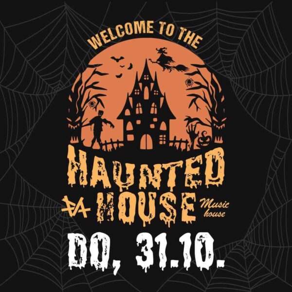 WELCOME TO THE HAUNTED HOUSE - HALLOWEEN PARTY - Product image