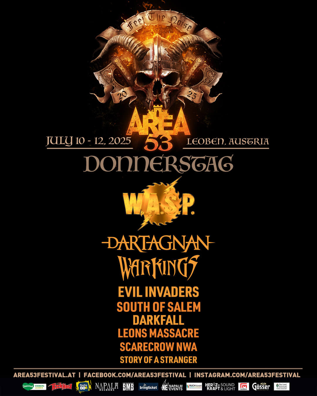 Area 53 Festival 2025 finales Line-up Donnerstag
