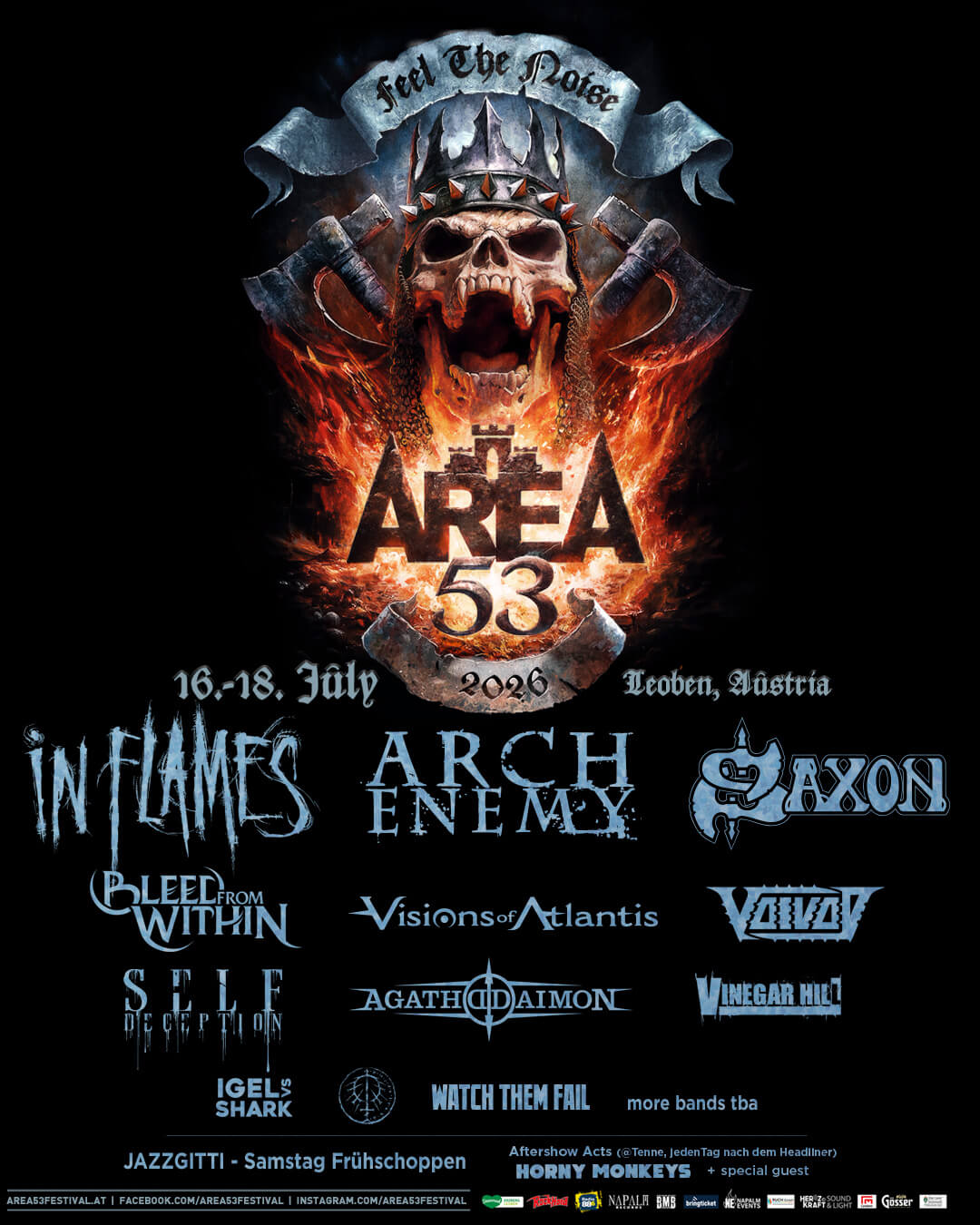 Area 53 Festival Line-up Arch Enemy